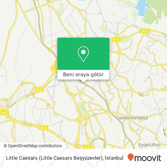 Little Caesars (Little Caesars Beşyüzevler) harita