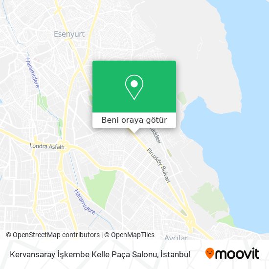 Kervansaray İşkembe Kelle Paça Salonu harita