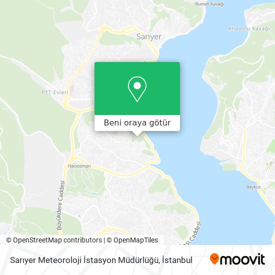 Sarıyer Meteoroloji İstasyon Müdürlüğü harita