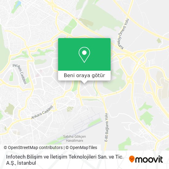 Infotech Bilişim ve İletişim Teknolojileri San. ve Tic. A.Ş. harita