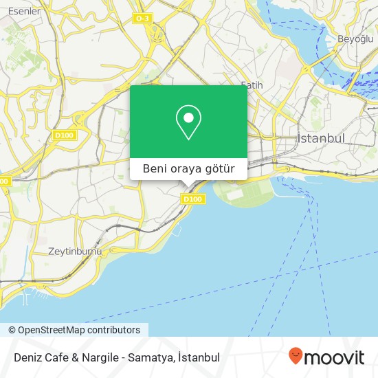 Deniz Cafe & Nargile - Samatya harita