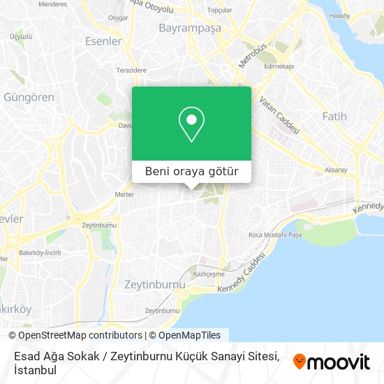 Esad Ağa Sokak / Zeytinburnu Küçük Sanayi Sitesi harita