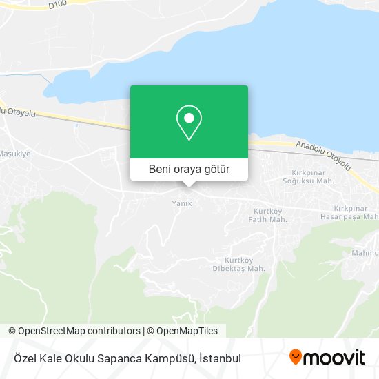Özel Kale Okulu Sapanca Kampüsü harita