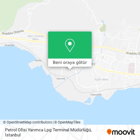 Petrol Ofisi Yarımca Lpg Terminal Müdürlüğü harita