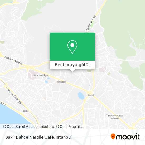 Saklı Bahçe Nargile Cafe harita