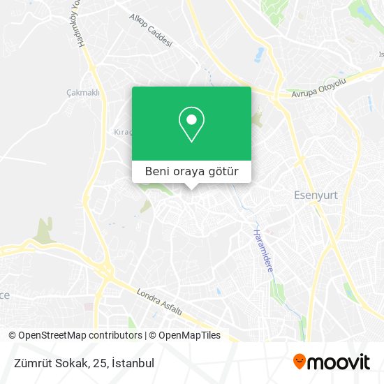 Zümrüt Sokak, 25 harita