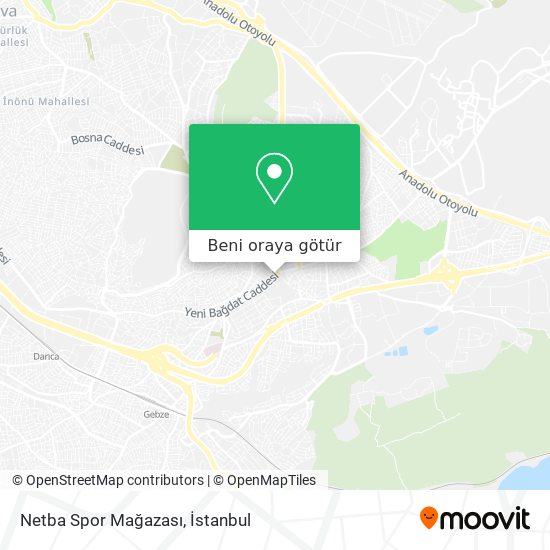 Netba Spor Mağazası harita