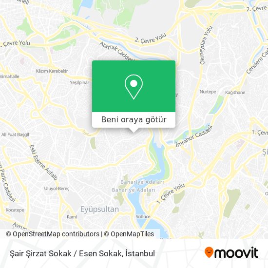 Şair Şirzat Sokak / Esen Sokak harita