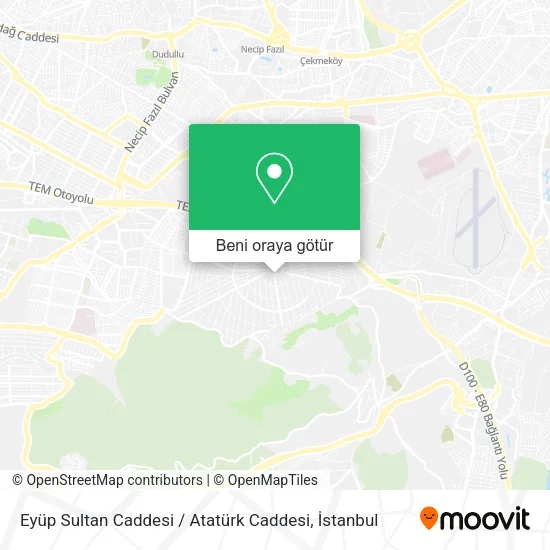 Eyüp Sultan Caddesi / Atatürk Caddesi harita