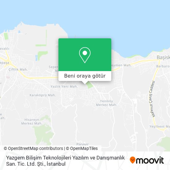 Yazgem Bilişim Teknolojileri Yazılım ve Danışmanlık San. Tic. Ltd. Şti. harita