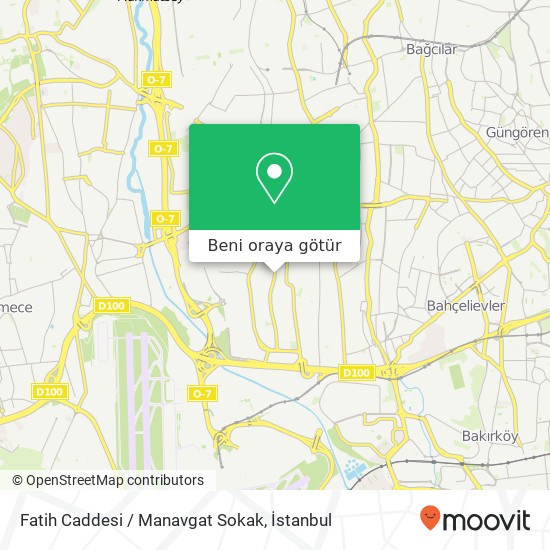 Fatih Caddesi / Manavgat Sokak harita