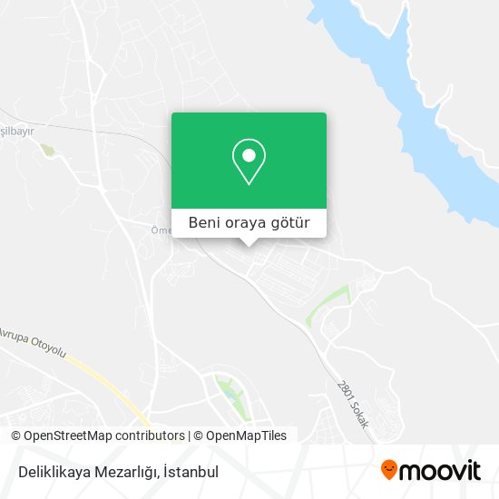 Deliklikaya Mezarlığı harita