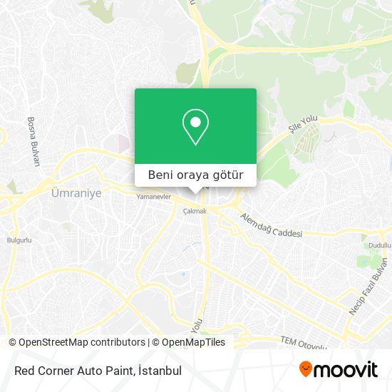 Red Corner Auto Paint harita