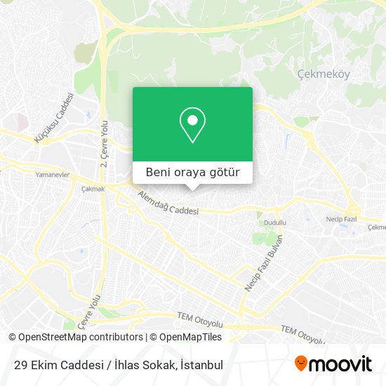 29 Ekim Caddesi / İhlas Sokak harita