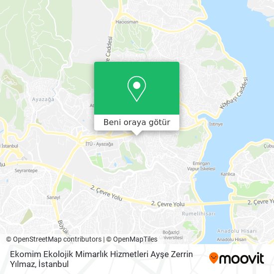 Ekomim Ekolojik Mimarlık Hizmetleri Ayşe Zerrin Yılmaz harita