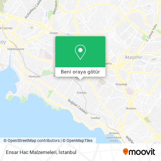 Ensar Hac Malzemeleri harita
