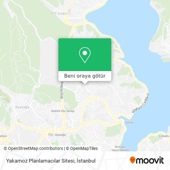 Yakamoz Planlamacılar Sitesi harita