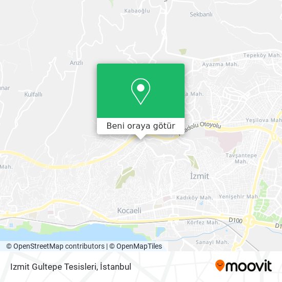 Izmit Gultepe Tesisleri harita