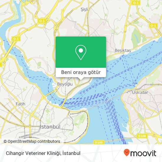Cihangir Veteriner Kliniği harita