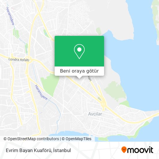 Evrim Bayan Kuaförü harita