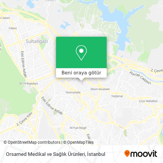 Orsamed Medikal ve Sağlık Ürünleri harita