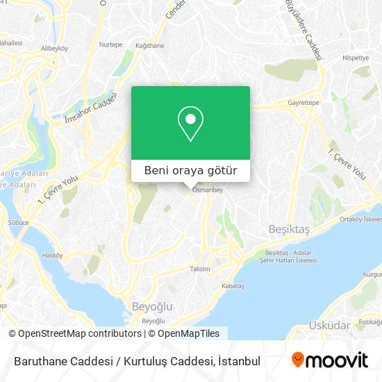 Baruthane Caddesi / Kurtuluş Caddesi harita