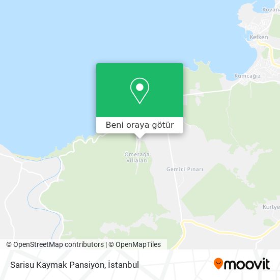 Sarisu Kaymak Pansiyon harita