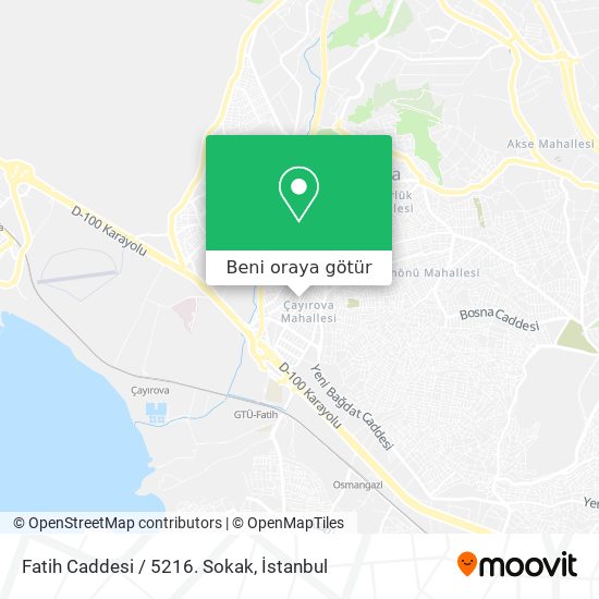 Fatih Caddesi / 5216. Sokak harita