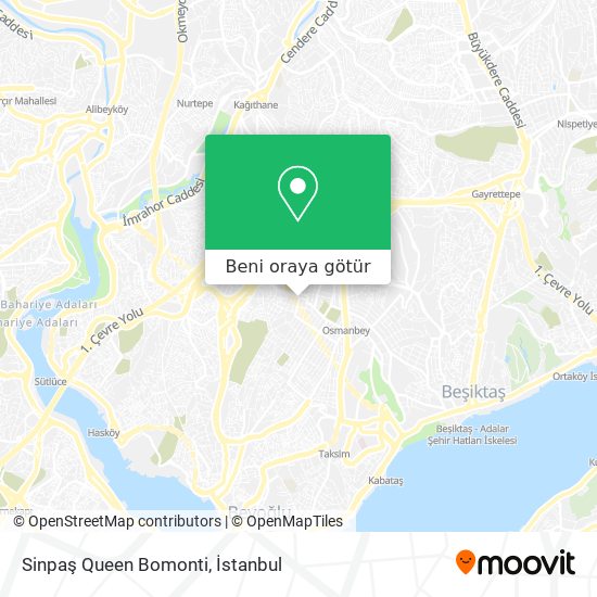 Sinpaş Queen Bomonti harita