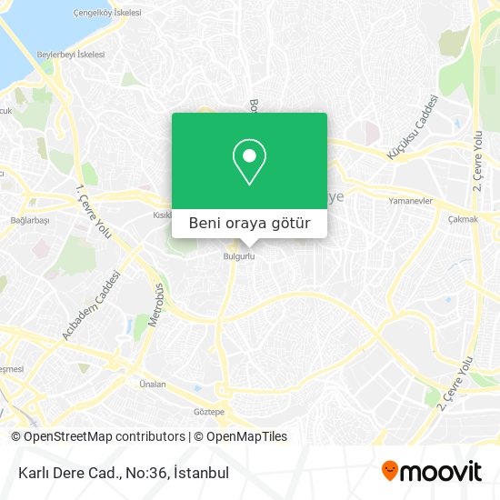 Karlı Dere Cad., No:36 harita