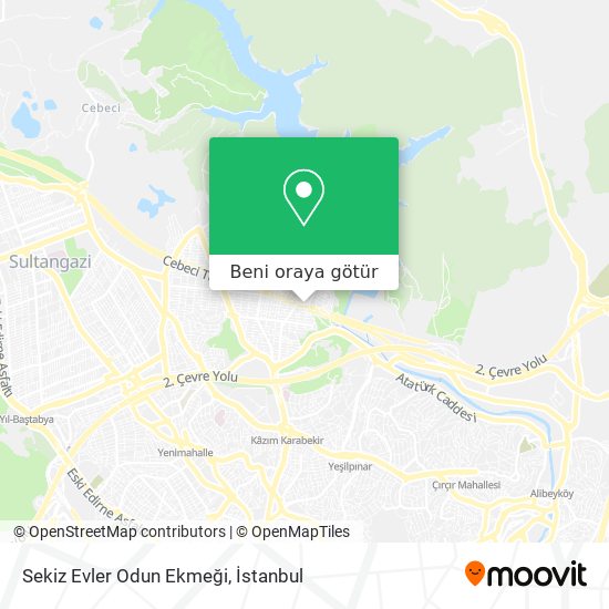 Sekiz Evler Odun Ekmeği harita