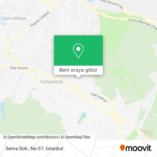 Sema Sok., No:37 harita