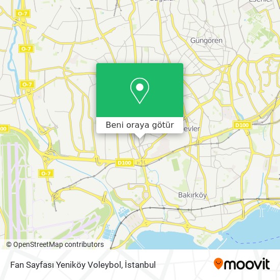 Fan Sayfası Yeniköy Voleybol harita