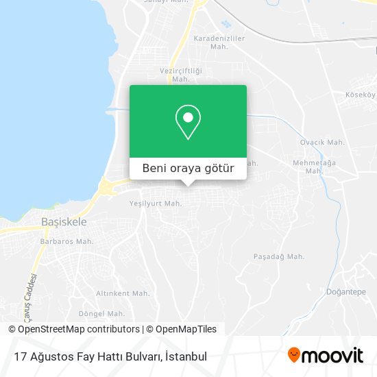 17 Ağustos Fay Hattı Bulvarı harita