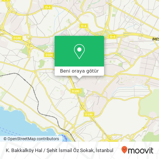 K. Bakkalköy Hal / Şehit İsmail Öz Sokak harita