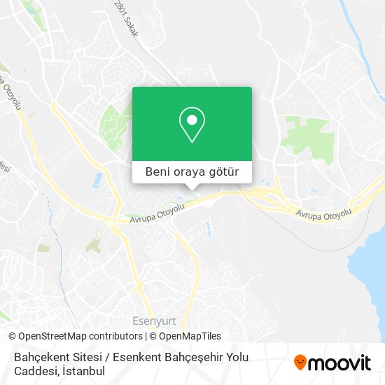 Bahçekent Sitesi / Esenkent Bahçeşehir Yolu Caddesi harita