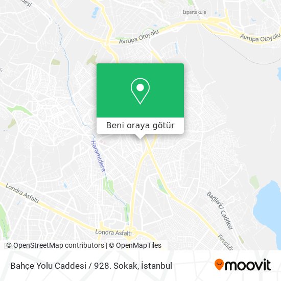 Bahçe Yolu Caddesi / 928. Sokak harita