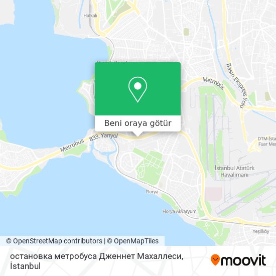 остановка метробуса Дженнет Махаллеси harita
