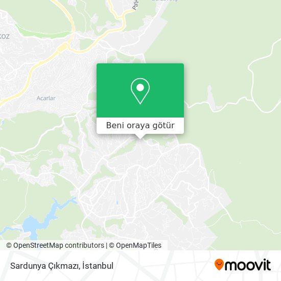 Sardunya Çıkmazı harita