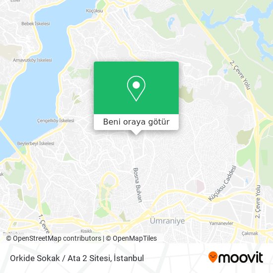 Orkide Sokak / Ata 2 Sitesi harita