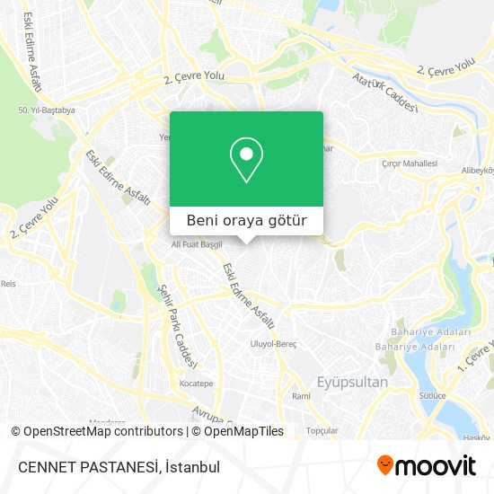 CENNET PASTANESİ harita