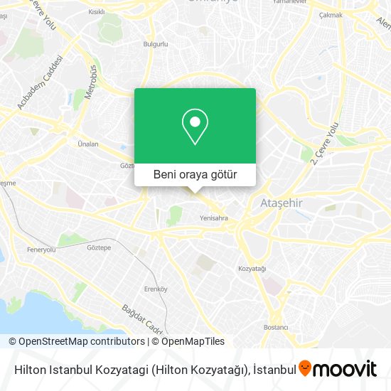 Hilton Istanbul Kozyatagi (Hilton Kozyatağı) harita