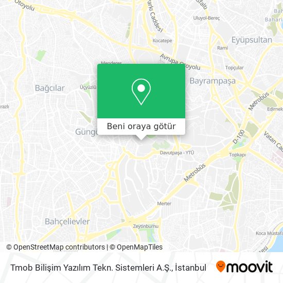 Tmob Bilişim Yazılım Tekn. Sistemleri A.Ş. harita