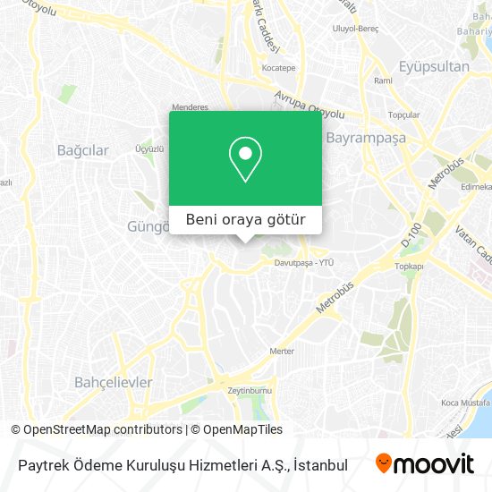 Paytrek Ödeme Kuruluşu Hizmetleri A.Ş. harita