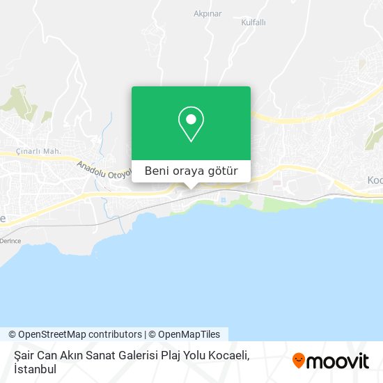 Şair Can Akın Sanat Galerisi Plaj Yolu Kocaeli harita