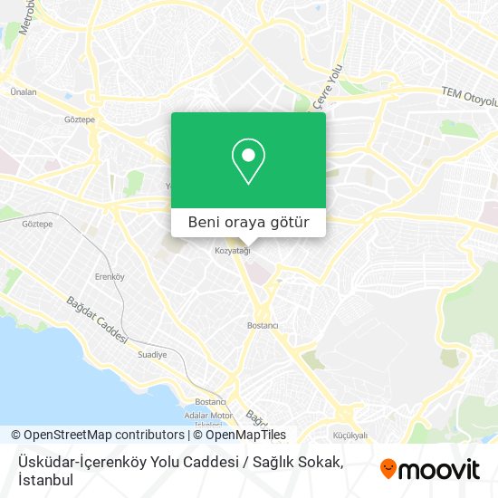 Üsküdar-İçerenköy Yolu Caddesi / Sağlık Sokak harita