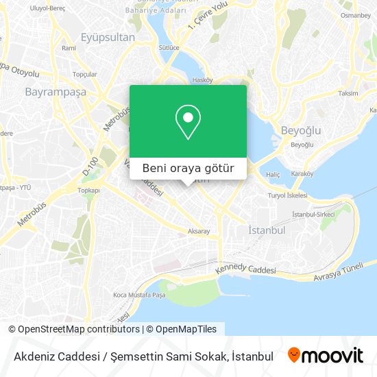 Akdeniz Caddesi / Şemsettin Sami Sokak harita