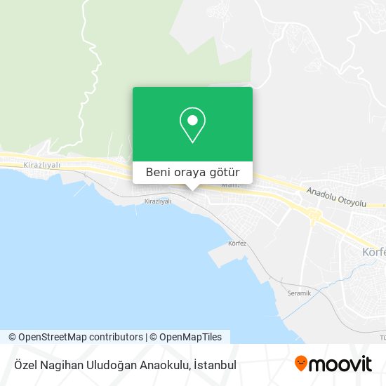 Özel Nagihan Uludoğan Anaokulu harita