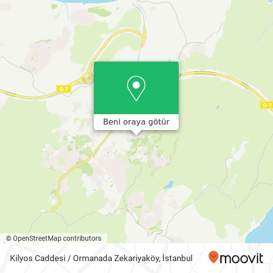 Kilyos Caddesi / Ormanada Zekariyaköy harita