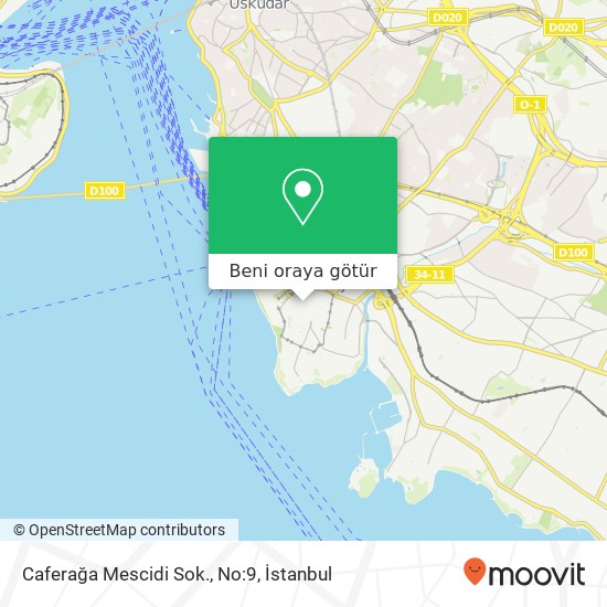 Caferağa Mescidi Sok., No:9 harita